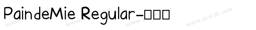 PaindeMie Regular字体转换